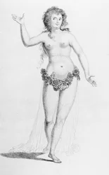 Miss Chudleigh (1720-88) in der Rolle der Iphigenie auf dem Maskenball des venezianischen Botschafters